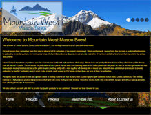 Tablet Screenshot of mountainwestmasonbees.com